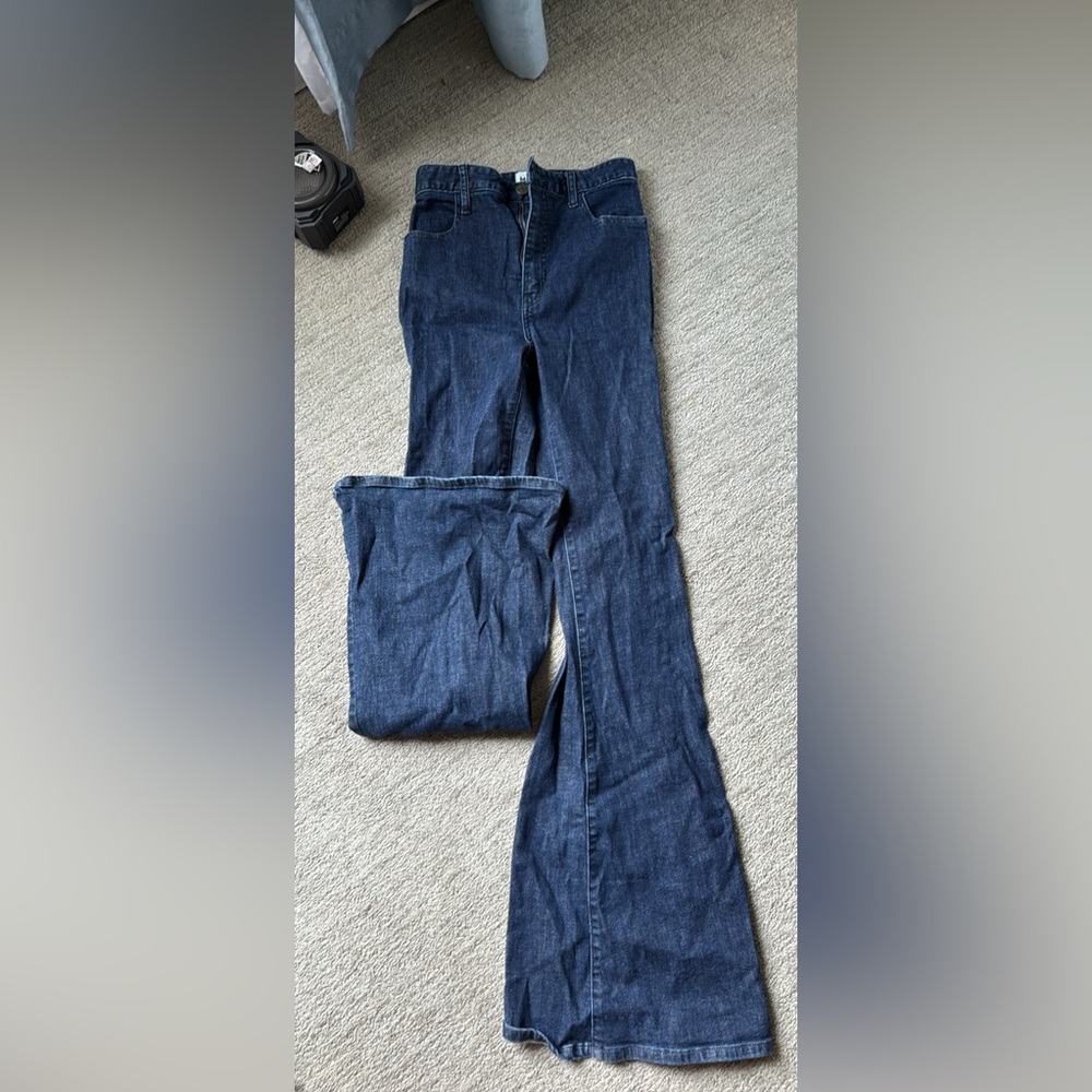 Dark Blue Flair Denim Jeans